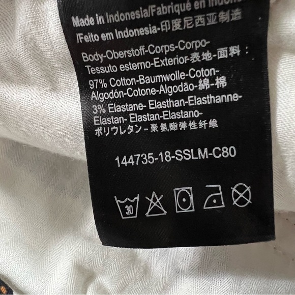 🆕 Scotch & Soda Maison Route 22 Slim Chino Fit Animal Leopard Print Pant 24/30 - Picture 10 of 14